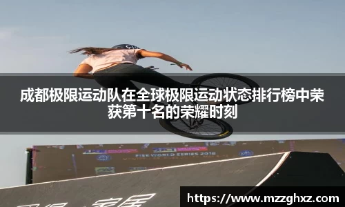 成都极限运动队在全球极限运动状态排行榜中荣获第十名的荣耀时刻
